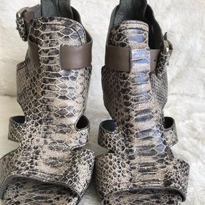 Snakeskin heels